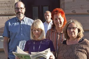 Der Kern des Teams - aber längst nicht die ganze Gemeinschaft: Georg Klietz, Elke Graßer-Reitzner, Wolfgang Gillitzer, Rainer Büschel und Chefredakteurin Petra Nossek-Bock (von links).